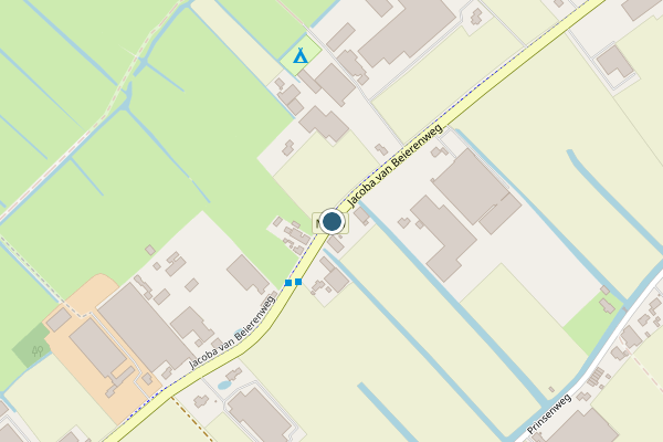 Politie-melding op Jacoba van Beierenweg, Voorhout op 18 juli, kaart-overzicht