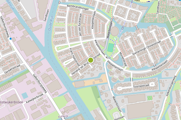 Ambulance-melding op Paulus Potterstraat, Rijnsburg op 18 juli, kaart-overzicht