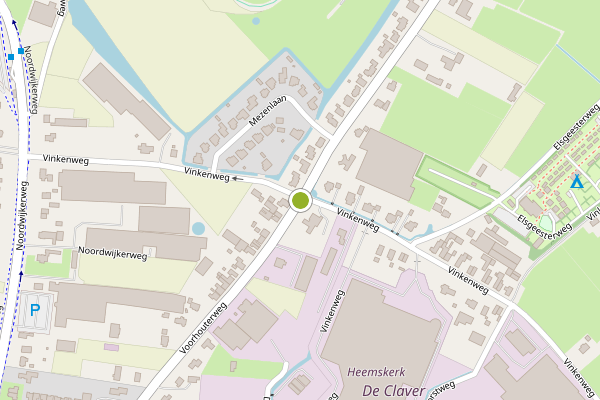 Ambulance-melding op Voorhouterweg, Rijnsburg op 18 juli, kaart-overzicht