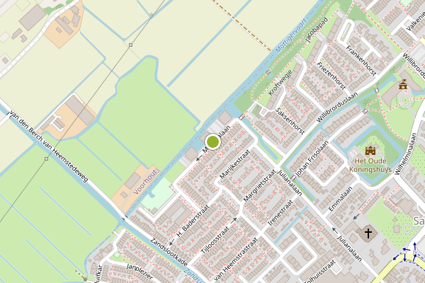 Ambulance-melding op Maximalaan, Sassenheim op 18 juli, kaart-overzicht