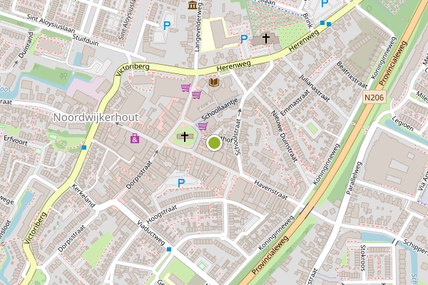 Ambulance-melding op Rusthof, Noordwijkerhout op 19 juli, kaart-overzicht