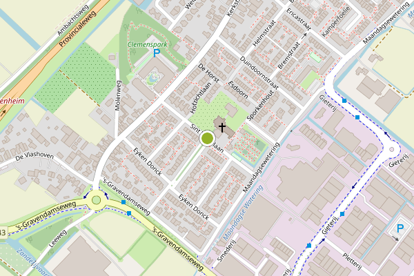 Ambulance-melding op St. Victorlaan, Noordwijkerhout op 19 juli, kaart-overzicht