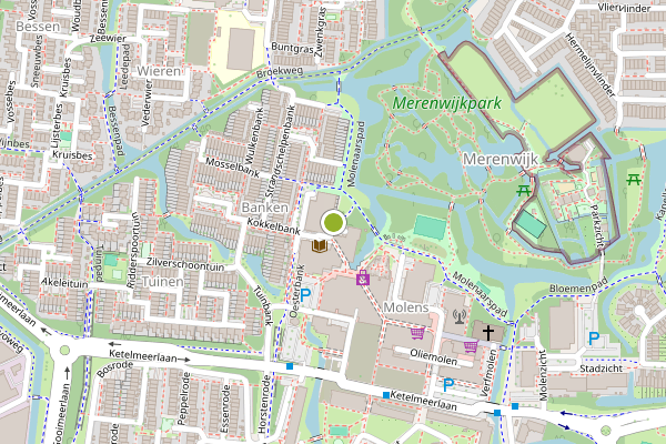 Ambulance-melding op Stellingmolen, Leiden op 19 juli, kaart-overzicht