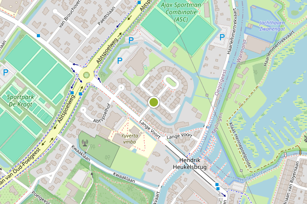 Ambulance-melding op Reinier van Kampenhoutlaan, Oegstgeest op 19 juli, kaart-overzicht