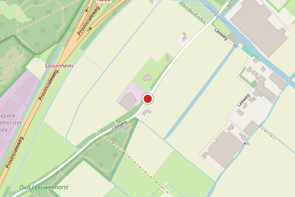 Brandweer-melding op Leeweg, Noordwijkerhout op 19 juli, kaart-overzicht
