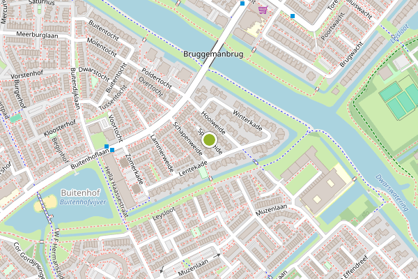Ambulance-melding op Speelweide, Leiderdorp op 19 juli, kaart-overzicht