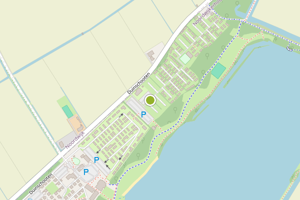 Ambulance-melding op Duinschooten, Noordwijkerhout op 20 juli, kaart-overzicht
