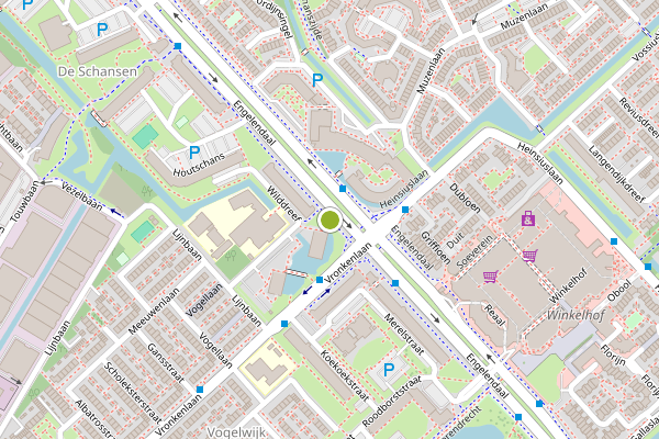 Ambulance-melding op Engelendaal, Leiderdorp op 21 juli, kaart-overzicht