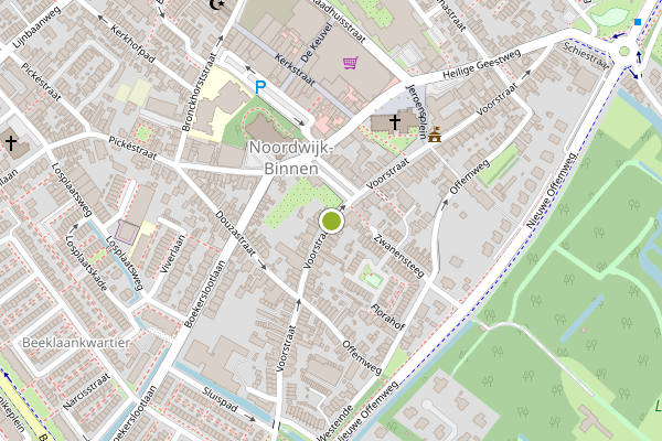 Ambulance-melding op Voorstraat, Noordwijk op 21 juli, kaart-overzicht