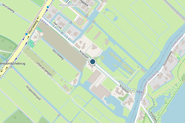 Politie-melding op Kniplaan, Voorschoten op 21 juli, kaart-overzicht