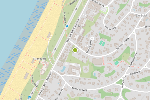 Ambulance-melding op Rembrandtweg, Noordwijk op 21 juli, kaart-overzicht
