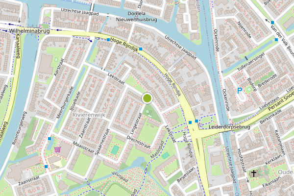 Ambulance-melding op Lekstraat, Leiden op 21 juli, kaart-overzicht