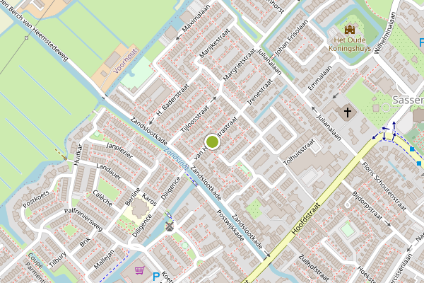 Ambulance-melding op van Heemstrastraat, Sassenheim op 22 juli, kaart-overzicht