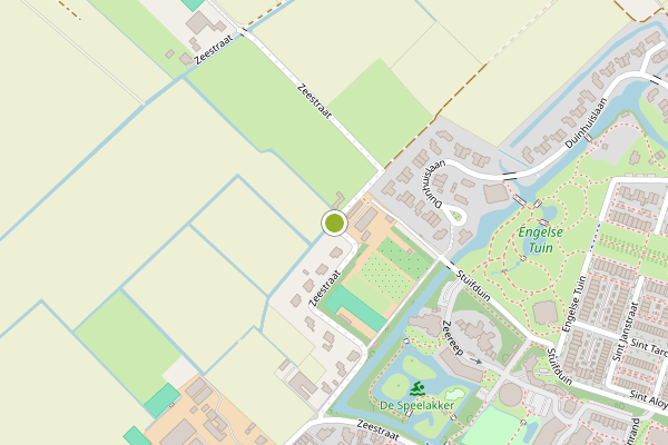 Ambulance-melding op Zeestraat, Noordwijkerhout op 22 juli, kaart-overzicht