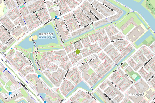 Ambulance-melding op Maarten 't Hartstraat, Leiderdorp op 22 juli, kaart-overzicht