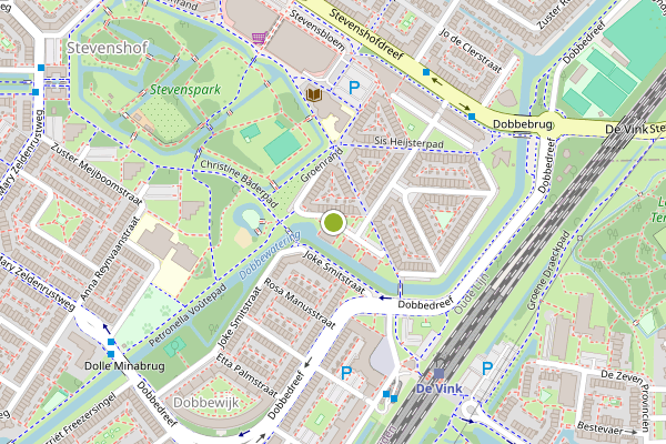 Ambulance-melding op Clara Visserplaats, Leiden op 22 juli, kaart-overzicht