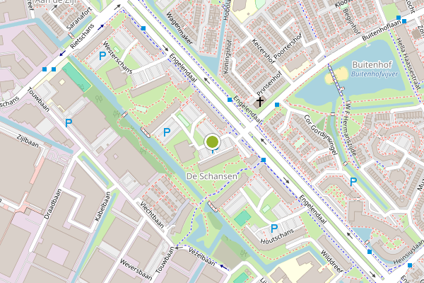 Ambulance-melding op Zuiderschans, Leiderdorp op 22 juli, kaart-overzicht