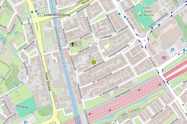 Ambulance-melding op Van Leeuwenpark, Leiderdorp op 22 juli, kaart-overzicht