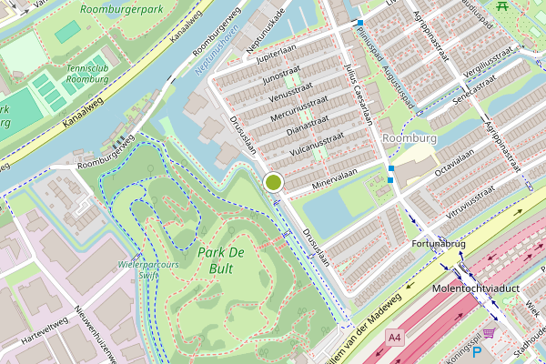 Ambulance-melding op Drususlaan, Leiden op 22 juli, kaart-overzicht