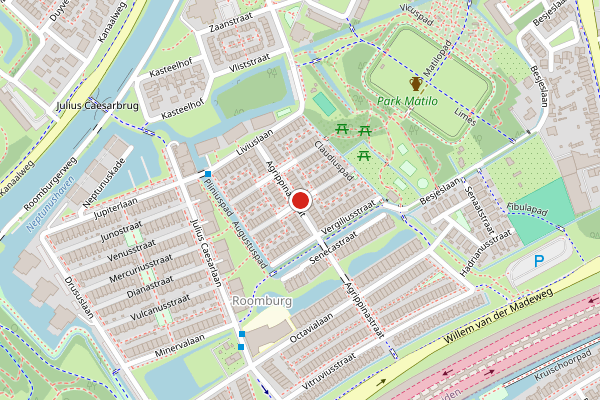 Brandweer-melding op Tacitusstraat, Leiden op 23 juli, kaart-overzicht