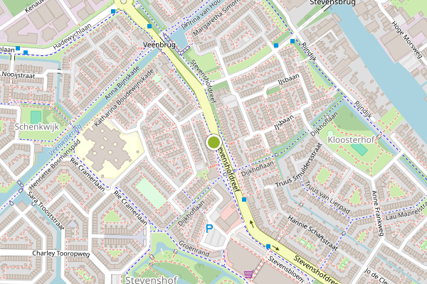 Ambulance-melding op Henriette Roland Holststraat, Leiden op 23 juli, kaart-overzicht