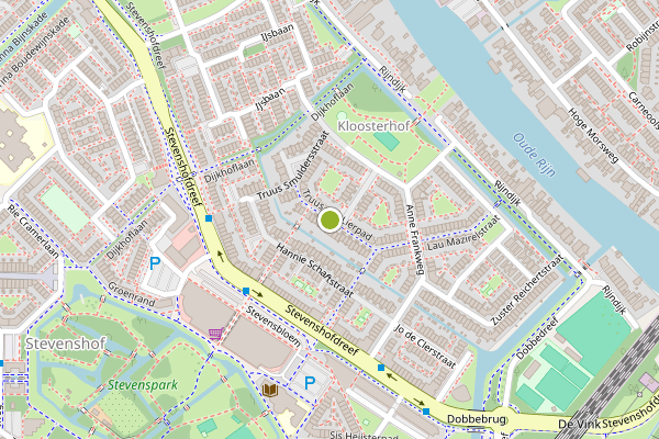 Ambulance-melding op Truus van Lierpad, Leiden op 24 juli, kaart-overzicht