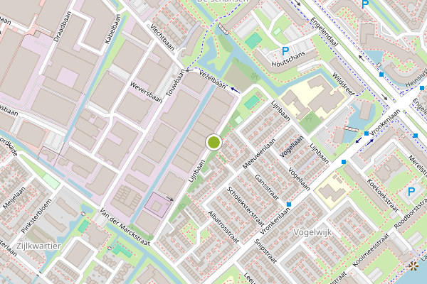 Ambulance-melding op Lijnbaan, Leiderdorp op 24 juli, kaart-overzicht