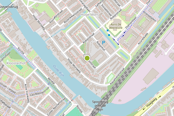 Ambulance-melding op Carneoolstraat, Leiden op 24 juli, kaart-overzicht
