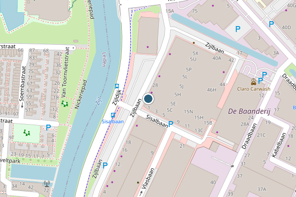Politie-melding op Zijlbaan, Leiderdorp op 25 juli, kaart-overzicht