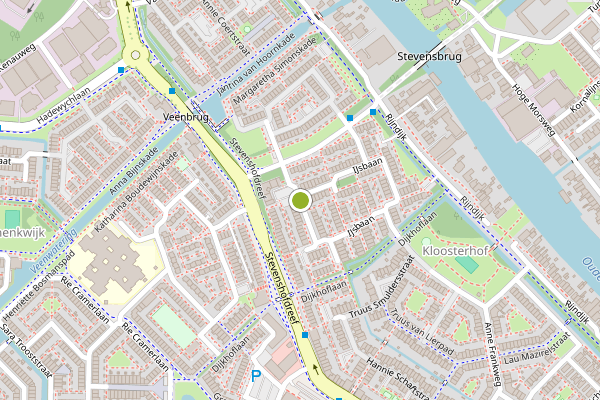 Ambulance-melding op Nienke van Hichtumstraat, Leiden op 25 juli, kaart-overzicht