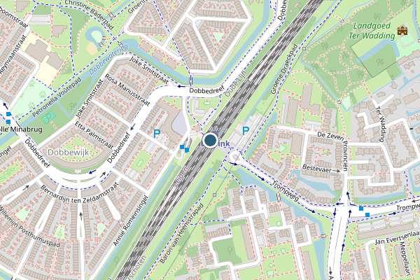 Politie-melding op Leiden op 25 juli, kaart-overzicht
