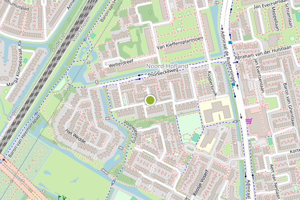 Ambulance-melding op De Savornin Lohmanplantsoen, Voorschoten op 25 juli, kaart-overzicht