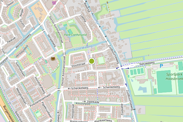Ambulance-melding op Jan van Banningstraat, Zoeterwoude op 26 juli, kaart-overzicht