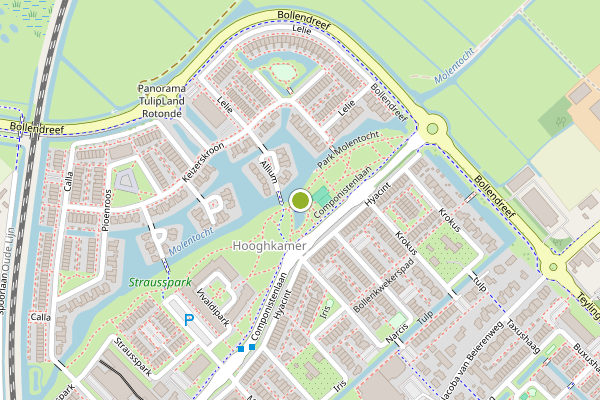 Ambulance-melding op Park Molentocht, Voorhout op 26 juli, kaart-overzicht