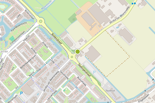 Ambulance-melding op Jacoba van Beierenweg, Voorhout op 26 juli, kaart-overzicht