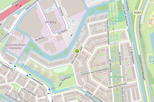 Ambulance-melding op Gerrit Rietveldlaan, Oegstgeest op 26 juli, kaart-overzicht