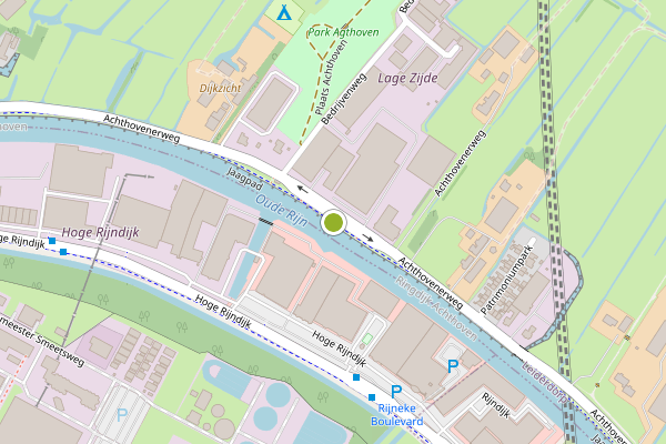 Ambulance-melding op Jaagpad, Leiderdorp op 26 juli, kaart-overzicht