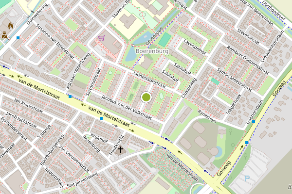 Ambulance-melding op Joseph de Veerstraat, Noordwijk op 27 juli, kaart-overzicht