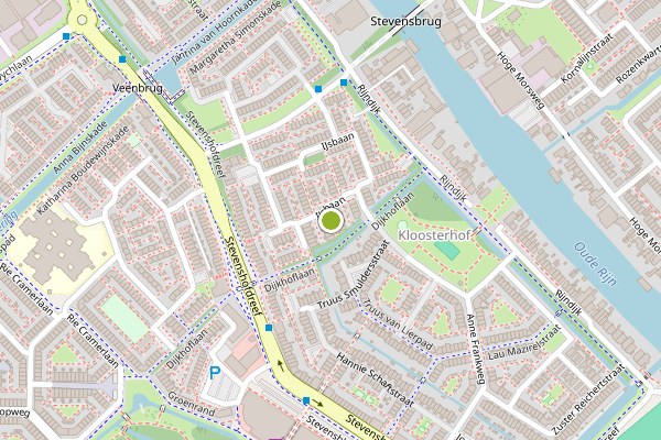 Ambulance-melding op Nellie Bodenheimpad, Leiden op 29 juli, kaart-overzicht