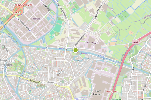 Ambulance-melding op Rijnsburg op 29 juli, kaart-overzicht