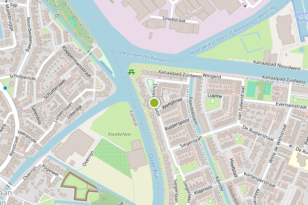 Ambulance-melding op Duizendschoon, Rijnsburg op 29 juli, kaart-overzicht