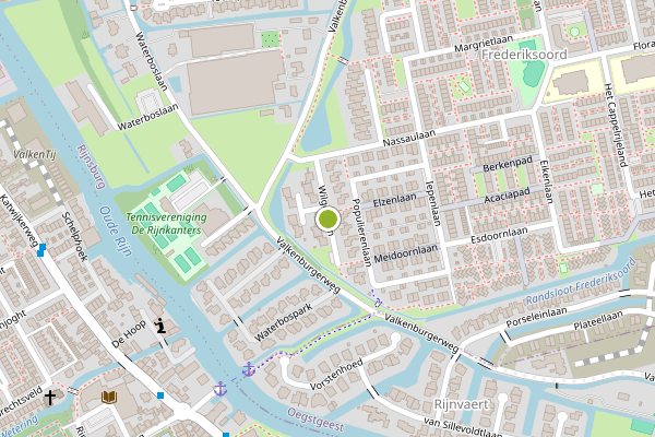 Ambulance-melding op Wilgenlaan, Rijnsburg op 29 juli, kaart-overzicht