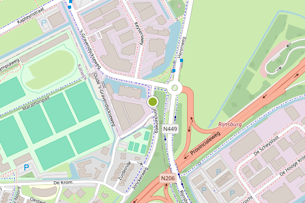 Ambulance-melding op Jonckerweg, Noordwijk op 29 juli, kaart-overzicht
