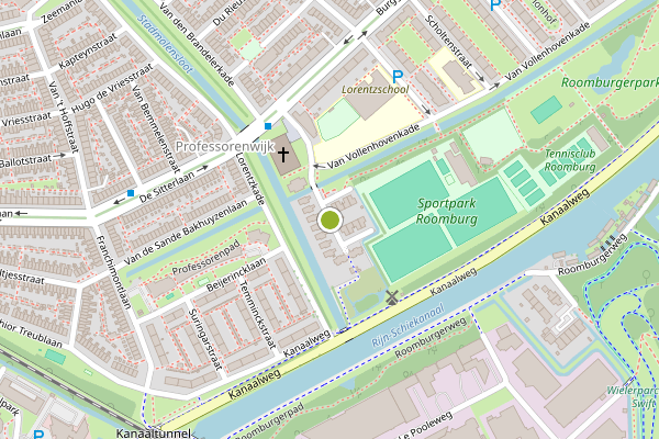 Ambulance-melding op Hazewinkelstraat, Leiden op 30 juli, kaart-overzicht
