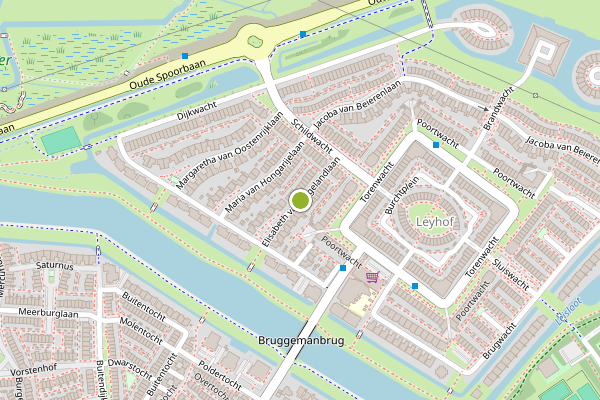 Ambulance-melding op Elisabeth van Engelandlaan, Leiderdorp op 30 juli, kaart-overzicht