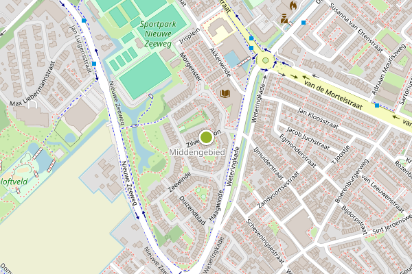 Ambulance-melding op Zilverschoon, Noordwijk op 30 juli, kaart-overzicht