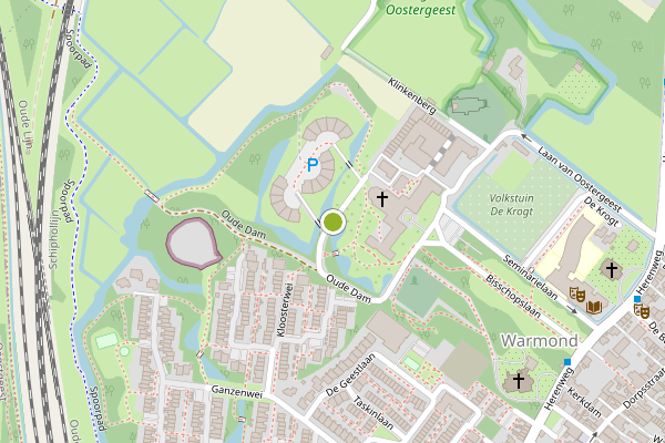 Ambulance-melding op Park Klinkenberg, Warmond op 30 juli, kaart-overzicht