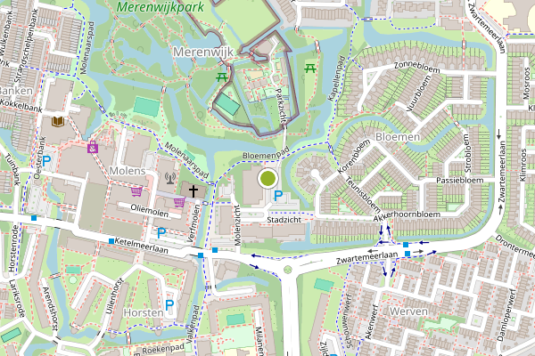 Ambulance-melding op Parkzicht, Leiden op 30 juli, kaart-overzicht