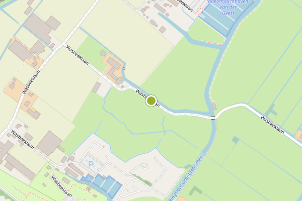 Ambulance-melding op Wasbeeklaan, Warmond op 30 juli, kaart-overzicht