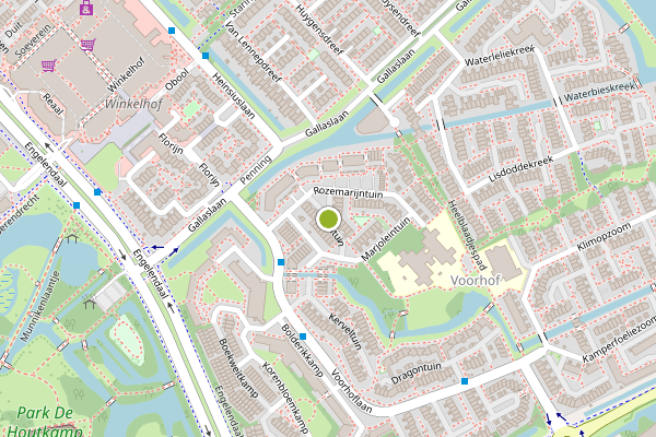 Ambulance-melding op Tijmtuin, Leiderdorp op 30 juli, kaart-overzicht